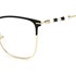 Óculos de Grau Carolina Herrera CH0040 RHL 54 Preto e Dourado