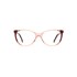 Óculos de Grau Carolina Herrera CH0064 C19 55 Rosa e Vinho