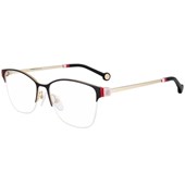 Óculos de Grau Carolina Herrera VHE137 0301 54 Preto e Vermelho
