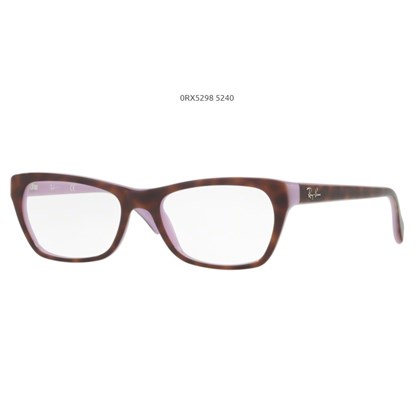 Óculos de Grau Ray Ban Optics RB5298 5240 Top Havana Violeta