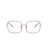 Óculos de Grau Ray Ban Square Clear Evolve RB1971 3106 54 Vermelho e Dourado