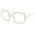Óculos de Grau Ray Ban Square Clear Evolve RB1971 3106 54 Vermelho e Dourado