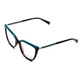 Óculos de Grau Sabrina Sato SS758 C2 54 Marrom com Verde